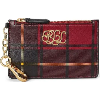 Peněženka Kožené pouzdro na karty Lauren Ralph Lauren černá barva, 432982046 99X, vel. ONE SIZE