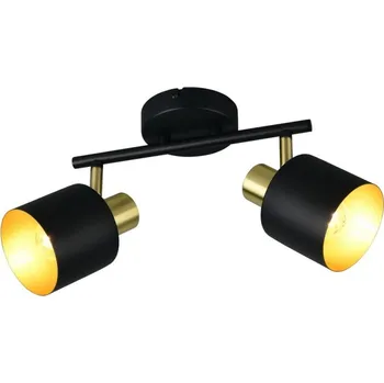Trio T868800280 bodové stropní svítidlo EVA | 10W E14 | černá | zlatá + K nákupu nad 3000 Kč dárek zdarma