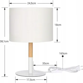 Lampička Noční lampa EDISHINE hnědá