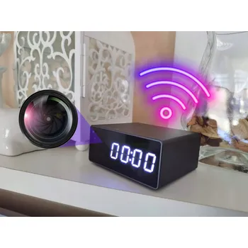 IP kamera Špionážní kamera ukrytá v hodinkách s Wi-Fi, živý náhled, detekce pohybu