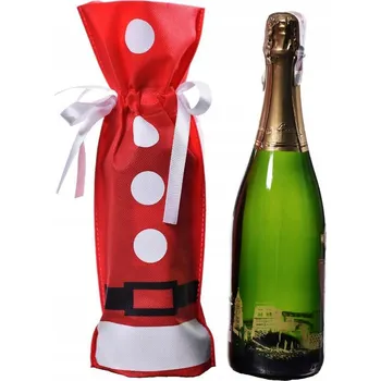 Obraz Vánoční pytlík / obal na láhev vína