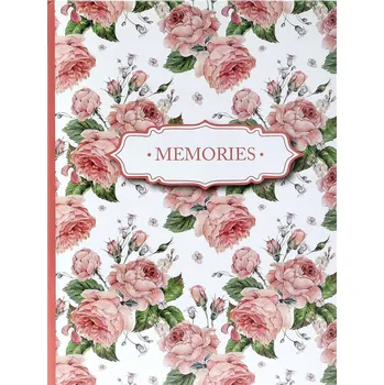 Fotoalbum ALBUM NA FOTKY 10x15 PRO 200 FOTEK, ŠITÝ, S MÍSTEM PRO POPISKY, KVĚTINY