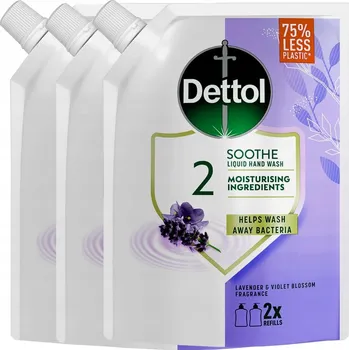 Mýdlo DETTOL Antibakteriální tekuté mýdlo Uklidnění s levandulí sada 3x 500 ml