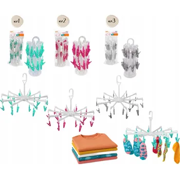 Sušák na prádlo SUŠÁK S KOLÍČKY NA PONOŽKY, PRÁDLO, DEŠTNÍKOVÝ