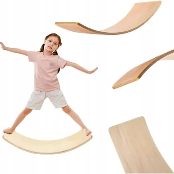 Dřevěná hračka Balanční deska Lama Max - dřevěná