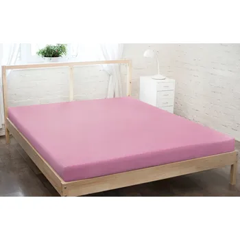 Prostěradlo Prostěradlo jersey s gumou 90x200 světle růžové