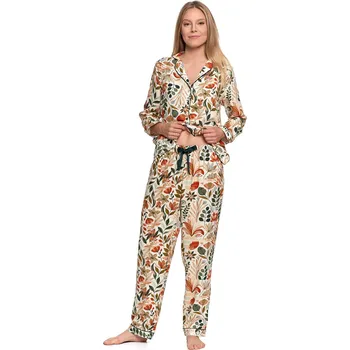 Dámské noční prádlo Moraj PDD5800-007 barva:patt 2-orange S