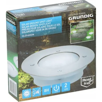 Venkovní osvětlení Nájezdové svítidlo Grundig solární zemní bodové světlo