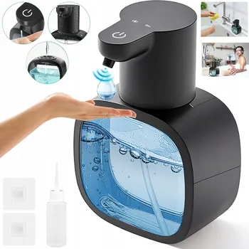 Dávkovač mýdla DÁVKOVAČ ZÁSOBNÍK NA GELOVÉ MÝDLO S PUMPIČKOU DÁVKOVAČ NA MÝDLO ČERNÝ