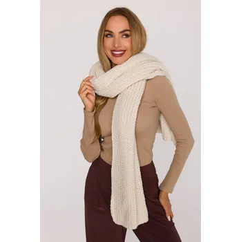 Šála M896 Žebrovaná šála - ecru EU UNI
