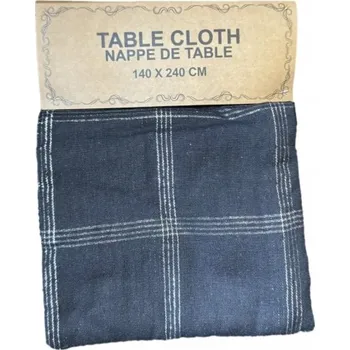 ubrus Černý ubrus na stůl se svítícím vzorem 140x240 cm