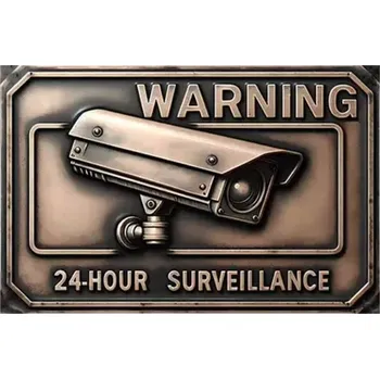 Obraz Cedule Warning 24-hour surveillance