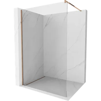 Mexen Kioto sprchová stěna Walk-in 110 x 200 cm, transparentní 8 mm, růžové zlato - 800-110-101-60-00 Sprchové stěny