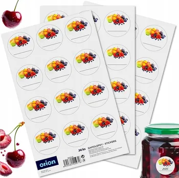 Samolepící etiketa Samolepicí etikety na sklenice 36 ks