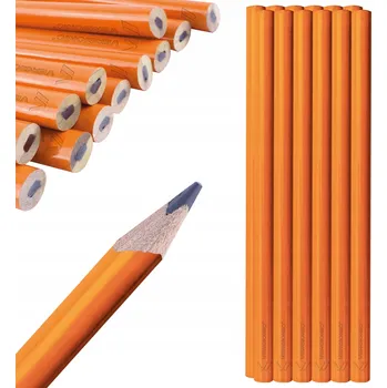 Grafitová tužka Truhlářská tužka stavební tužky dřevěné tesařské SADA balení 12 Ks