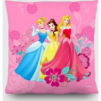Dekorativní polštářek Dětský polštářek DISNEY - Princezny 40x40 cm