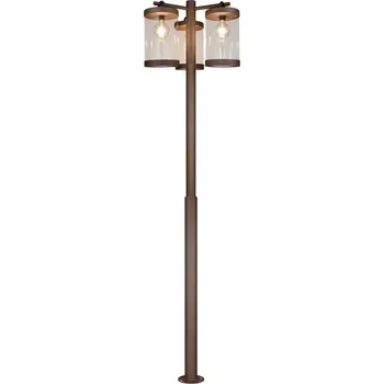 Stojací lampa Trio T404160324 venkovní sloupek SAMBESI | 28W E27 | rez + Trio R52661111 LED stolní lampička Lenny