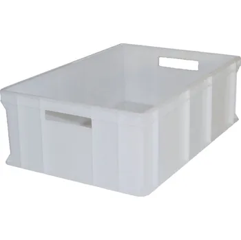 Úložný box Plastová euro přepravka 600x400x200 bílá