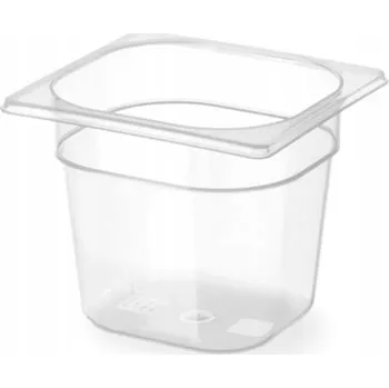 GASTRONOMICKÁ NÁDOBA GN 1/6 POLYPROPYLENOVÁ HLOUBKA 200 MM PROFESIONÁLNÍ HENDI