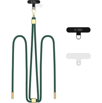 Tech Protect C2S Rope Crossbody Strap, zelený/zlatý