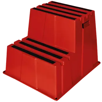 Schůdek STUP P2, plastové stupátko 2-stupňové, červené