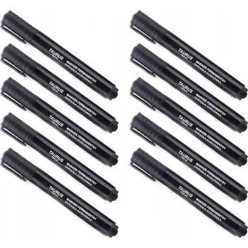 Permanentní popisovač Taurus černý, 10 ks