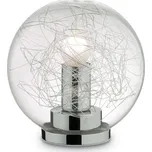 Ideal Lux MAPA MAX TL1 stolní lampa 1x E27 60W bez zdroje 20cm IP20, čiré sklo + chrom