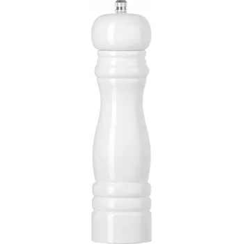 Kuchyňský mlýnek MLÝNEK NA SŮL DŘEVĚNÝ BÍLÝ NNY KERAMICKÝ GASTRONOMICKÝ HENDI