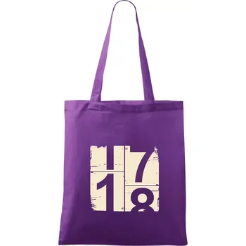 Tachometr 18 - Taška bavlněná - 42 x 38 cm ( Fialová )