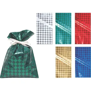 Dárková visačka MFP sáček vánoční 25x40cm Shiny square 5800805