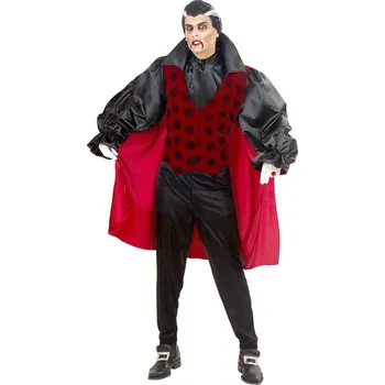 Karnevalový kostým Pánský kostým viktoriánský upír s pláštěm - S