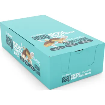 ASAP 50% Protein Bar – GymBeam kokos 24 x 50 g