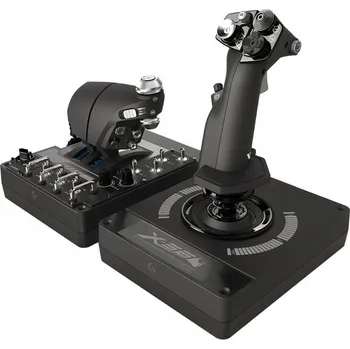Gamepad Joystick s plynem Logitech G X56 HOTAS ovladač pro letecké simulátory