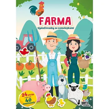 omalovánky JM Omalovánky A4 se samolepkami Farma