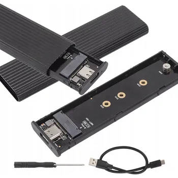 Příslušenství pro datový nosič Adaptér pro M.2 NVMe SATA SSD do USB C 3.1 M.2