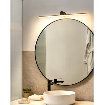 Osvětlení Obrazové světlo lampa nad zrcadlo černá LED kovová horizontální koupelna obývací pokoj moderní nástěnná lampa Beliani