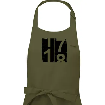 Kuchyňská zástěra Tachometr 18 - Pánská zástěra na vaření - Univerzální velikost ( Khaki )