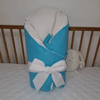 Zavinovačka Pro útulný domov Povlak na péřovou zavinovačku Puntík tyrkysový TYP zavinovačky: ČTVERCOVÁ, ROZMĚR povlaku: 70 x 70 cm