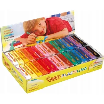 Modelovací hmota PLASTELÍNA HRAČKA MODELÍNA NA PLASTY PLASTELÍNA 15 BAREV 30X50 JOVI