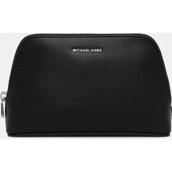 Kosmetická taška Kožená kosmetická taška MICHAEL Michael Kors černá barva, 32F5SJ6T2T 99X, vel. ONE SIZE