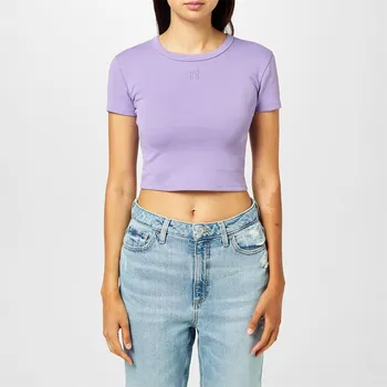 Dámské oblečení Tričko Hugo Open Purple 1176138 XL