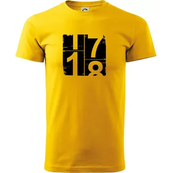 Tachometr 18 - Triko extra velké (5-8XL) - 6XL ( Žlutá )