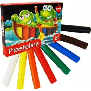Modelovací hmota Plastelína 8 Barev SNADNÁ K TVAROVÁNÍ Mona Nejvyšší Kvalita