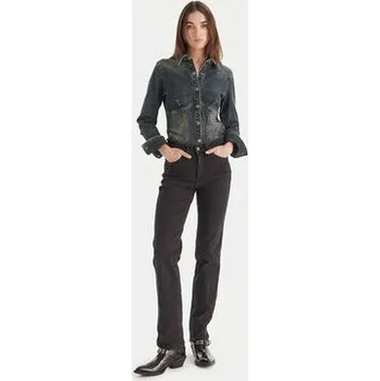 Pánské oblečení Wrangler Jeansy 112371749 Černá Straight Fit 30_32