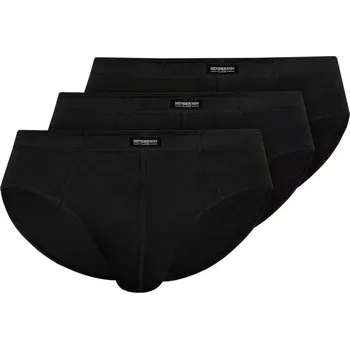 Slipy Pánské slipy 3 pack 1446 Basic black - HENDERSON černá XXL