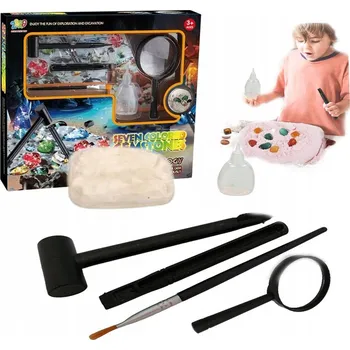 kreativní sada ARCHEOLOGICKÁ SADA VYKOPÁVKY PRO DĚTI 7 KAMENŮ MALÝ ARCHEOLOG