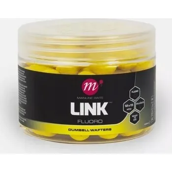 Boilies Mainline Fluoro Dumbell Wafters 12x15mm Žluté plovoucí dumbells na návazec
