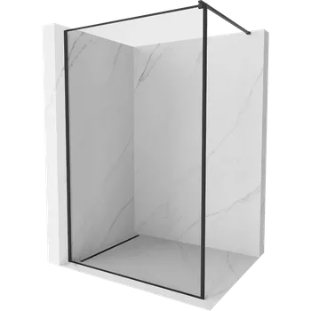 Mexen Kioto sprchová stěna Walk-in 130 x 200 cm, černý rám 8 mm, černá - 800-130-101-70-70 Sprchové stěny