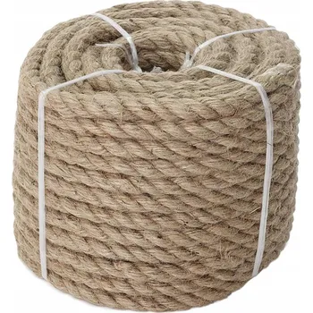 Lany JUTOVÉ LANO PŘÍRODNÍ DEKORAČNÍ LODNÍ PRO LANÁŘE 12mm 20m