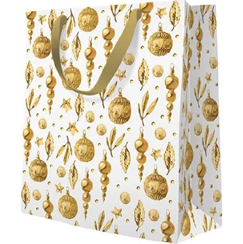 Dárková taška PAW premium Golden Glow, střední